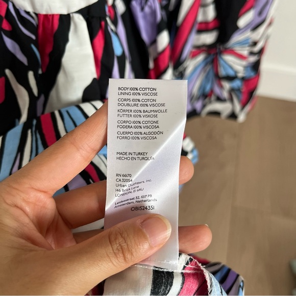 Anthropologie Maeve One-Shoulder Printed Midi Dress - Picture 11 of 11